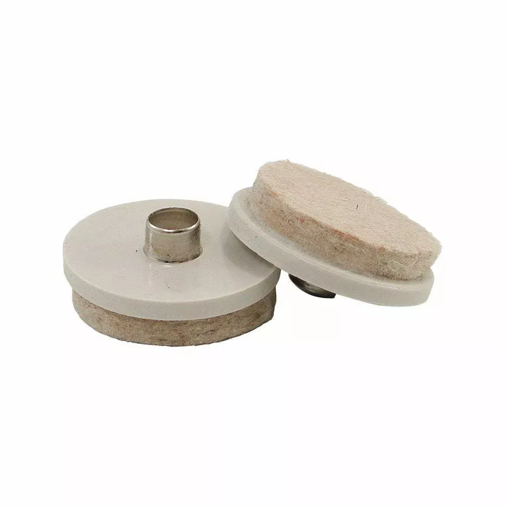 1 in. and 1-1/2 in. Nail-On Glides with Felt Pads (20 per Pack)