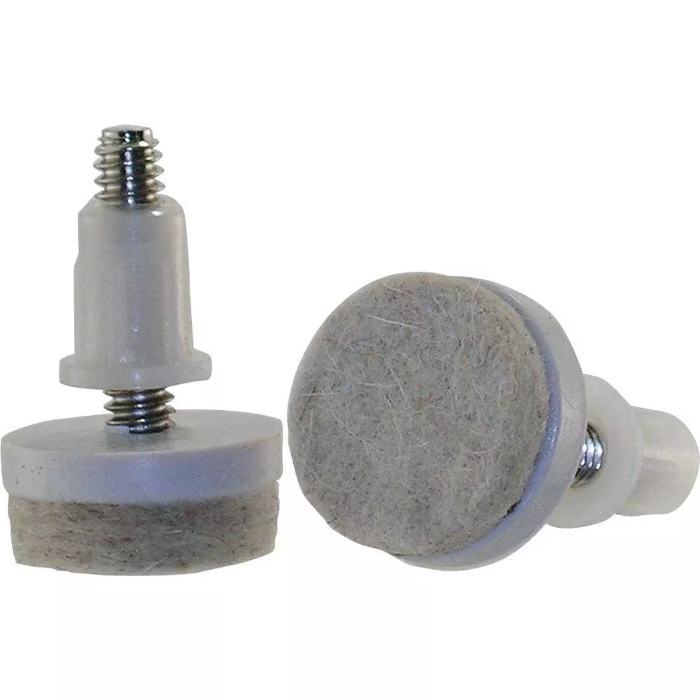 1 in. Threaded Stem Furniture Glides with Felt Base (4 per Pack)
