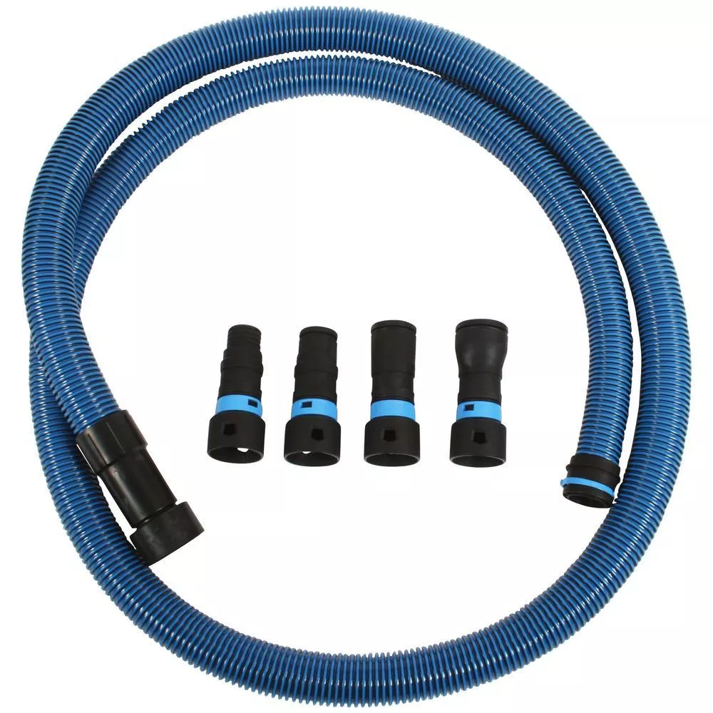 10 ft. Antistatic Vacuum Hose for Shop Vacs with Expanded Multi-Brand Power Tool Adapter Set