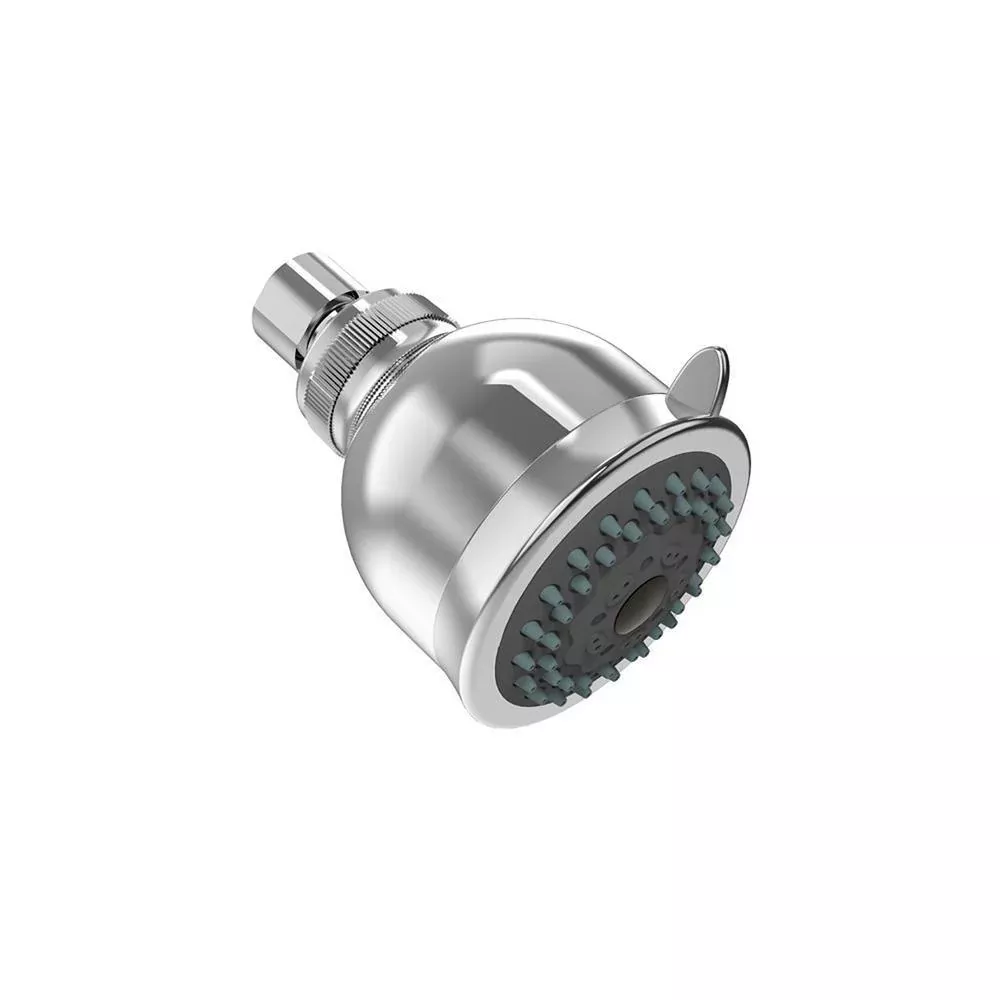2-Spray Settings 2.92 in. Wall Mount Fixed Adjustable Shower Head in Chrome