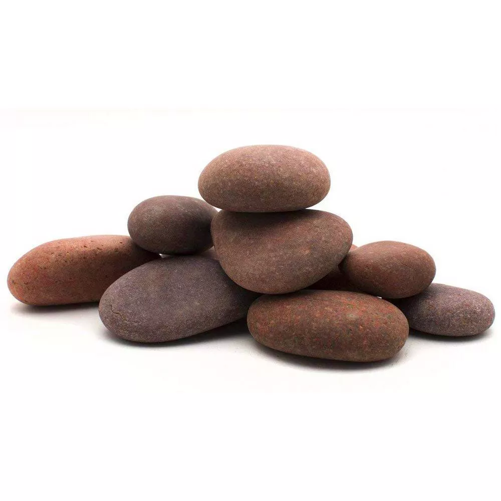 3 in. to 5 in. 30 lb. Rosa Mexican Beach Pebble