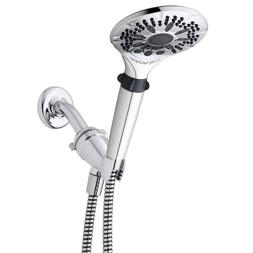 5-Spray 5 in. Single Wall Mount Handheld Shower Head in Chrome