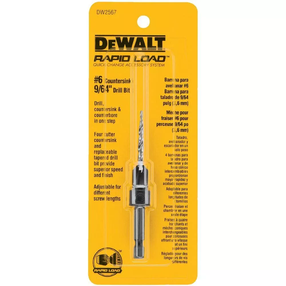 #6 Countersink 9/64 in.Drill Bit