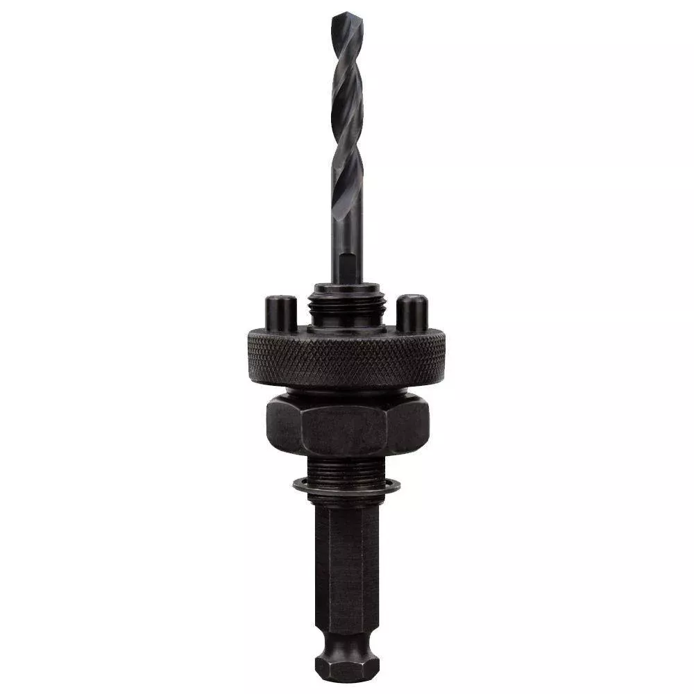 7/16 in. Quick Change Large Hole Saw Arbor No Wobble W/ W/ Pilot Drill Bit