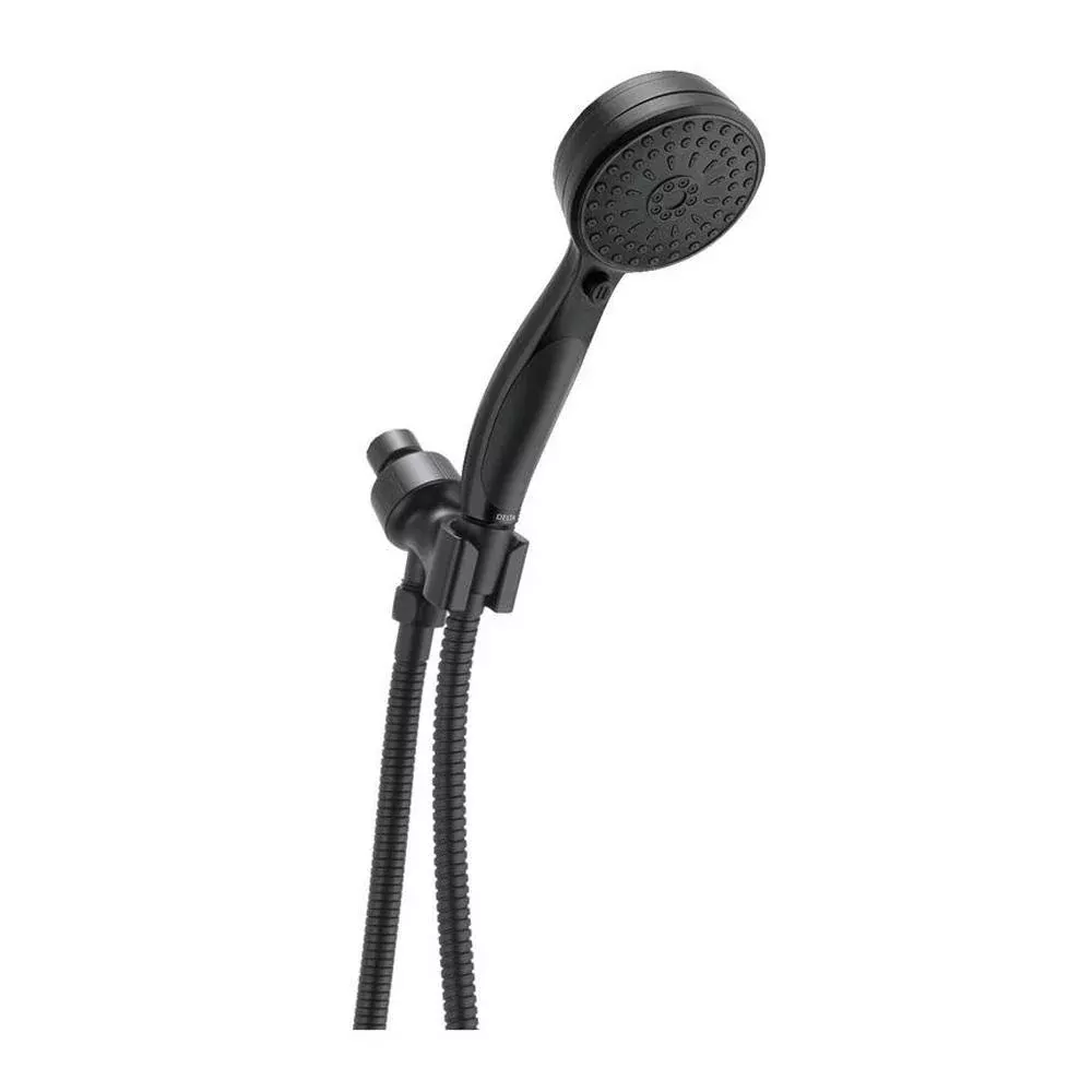 ActivTouch 9-Spray 3.6 in. Single Wall Mount Handheld Shower Head in Matte Black