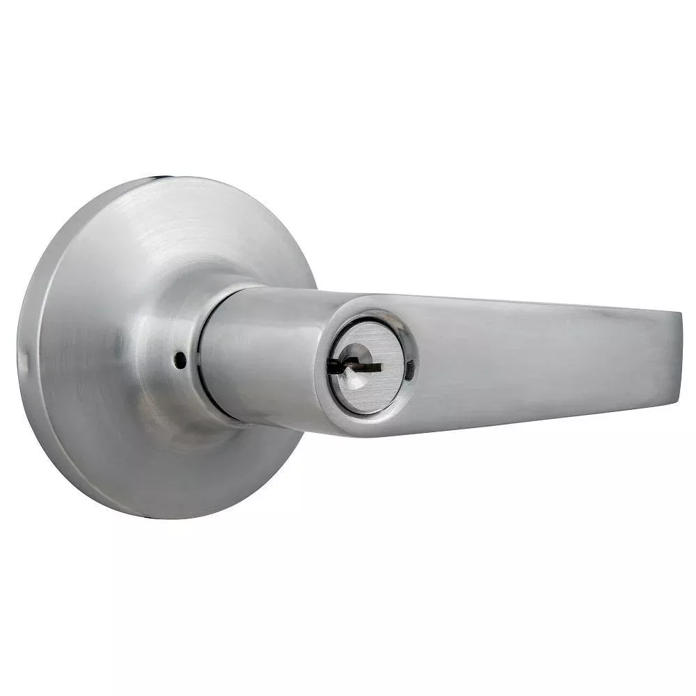 Commercial 2-3/4 in. Satin Chrome Standard Duty Storeroom Door Lever