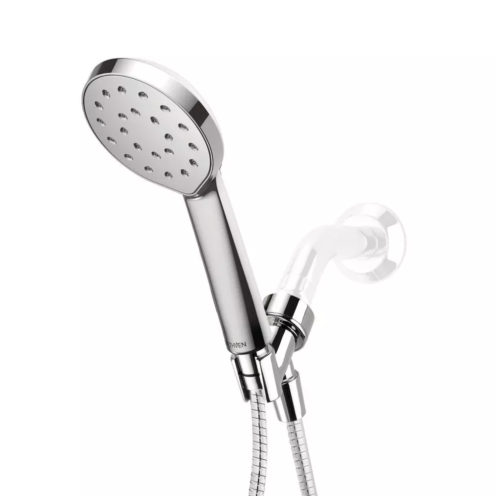 Kiri 1-Spray 6 in. Single Wall Mount Handheld Shower Head in Chrome