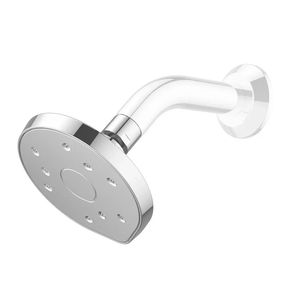 Kiri Low Flow 1-Spray 6 in. 40% Water Saving 1.5 GPM Shower Head Satinjet Patented Technology, Chrome