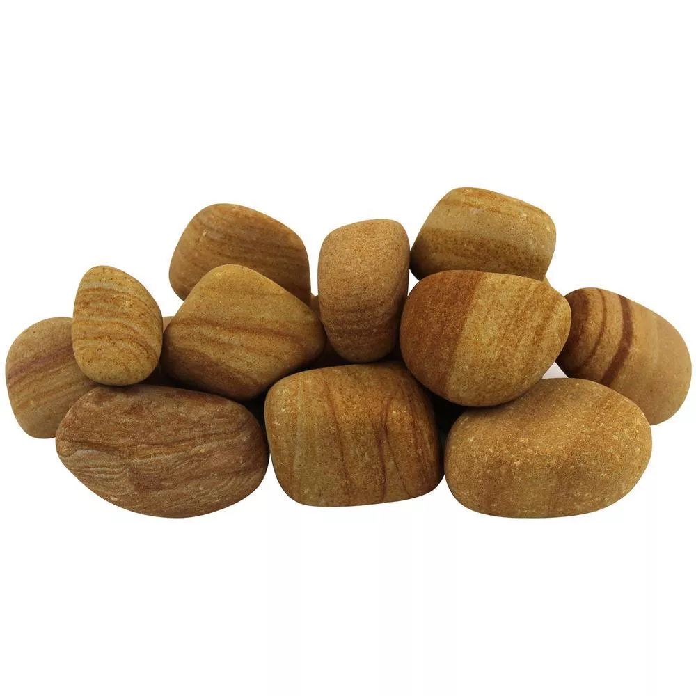 Margo Garden 0.4 cu. ft. 1 in. to 3 in. 30 lbs. Teakwood Pebbles