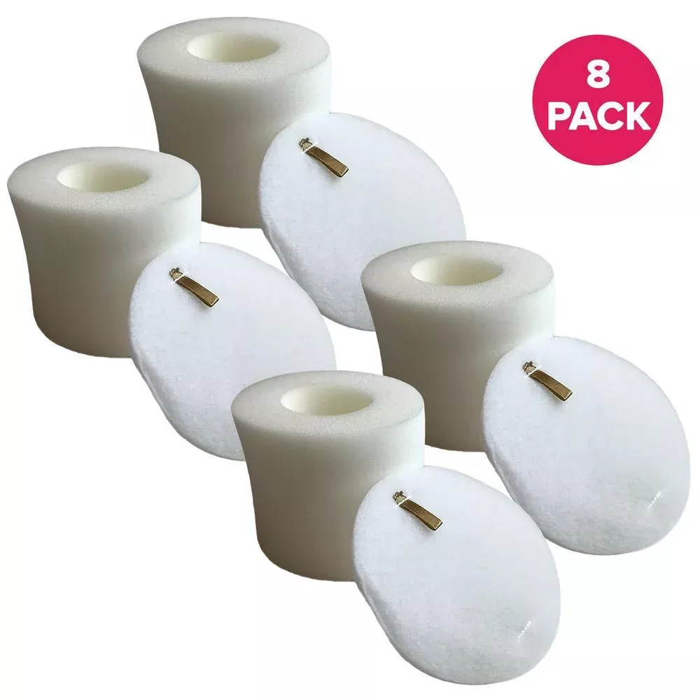 TC Replacement Shark Duoclean Vacs NV650 Foam and Felt Filters, xFF650 Fits NV835 NV651 NV652 NV750 (8-Pack)