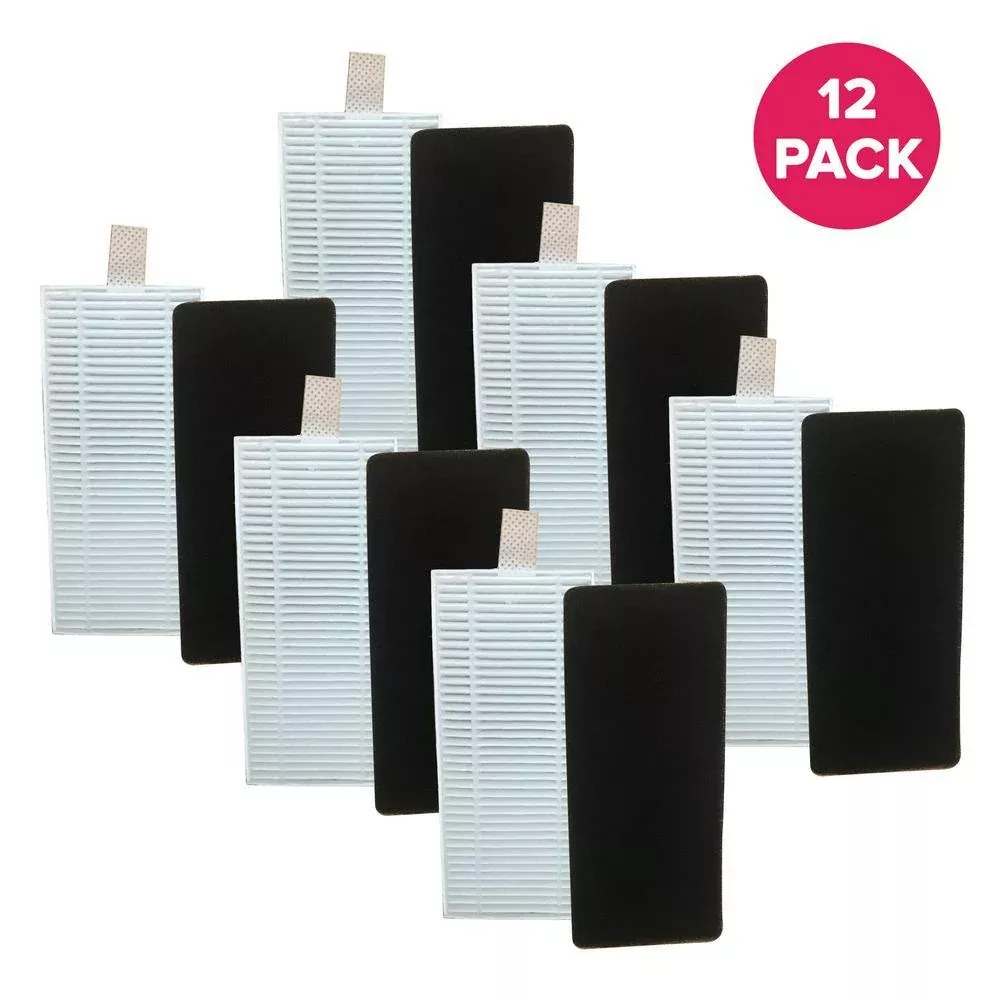 Think Crucial Replacement Eufy Filter and Foam Fit RoboVac 11 and 11C Vacuum Cleaners (12-Pack)