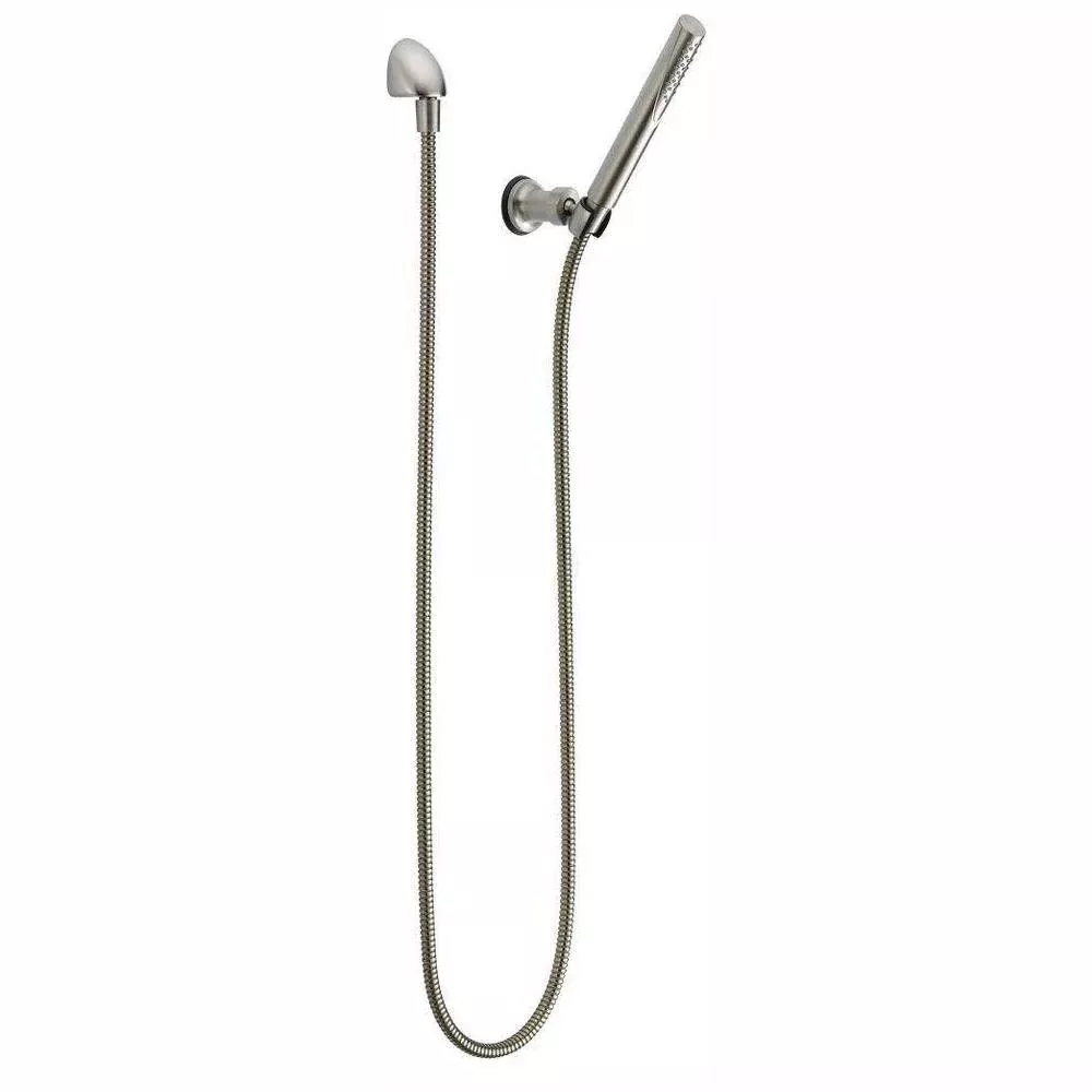Trinsic 1-Spray 1 in. Single Wall Mount Handheld Shower Head in Stainless