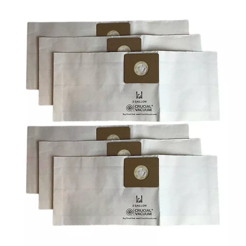 Type B 2 Gal. Bags Replacement for Shop-Vac, Compatible with Part SV-9066800 (6-Pack)